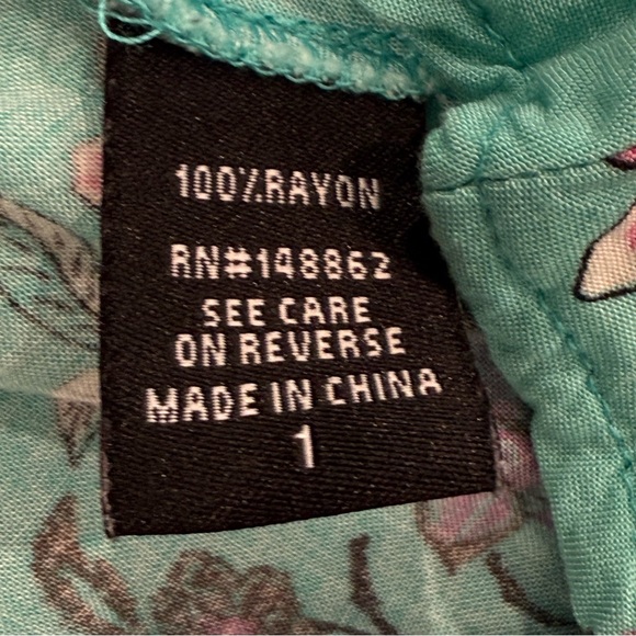 Torrid Midi Challis High Neck Floral Hi Low‎ Dress - Picture 6 of 6